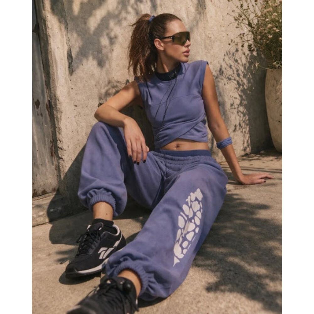 NWOT FP Movement Hot Shot Logo Crossover Set | Indigo Blue | Size Small